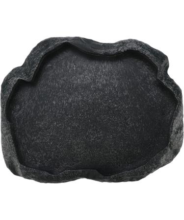 Reptile Rock Food Dish Tortoise Feeder Lizard Water Dish Resin Reptile Water Dish Resin Rock Feeding Plate Vivarium Food Water Dish Bowl for Tortoise Lizard Iguana Snake(M-Green) M Green - Buy Online on GoSupps.com