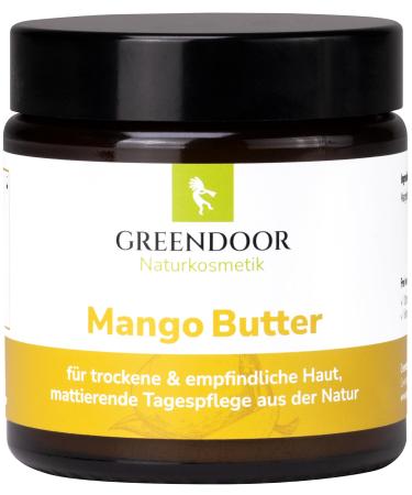 Greenendoor pure mango butter PUR 120ml in the glass physically refined vegan natural cosmetics mango mango facial care moisture matt of course without animal experiments
