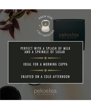 PekoeTea Edinburgh Orange Blossom Oolong Tea - Taiwanese Luxury Blend for Hot and Iced Tea - 50g Caddy in Loose Leaf or Teabags - Buy Online on GoSupps.com