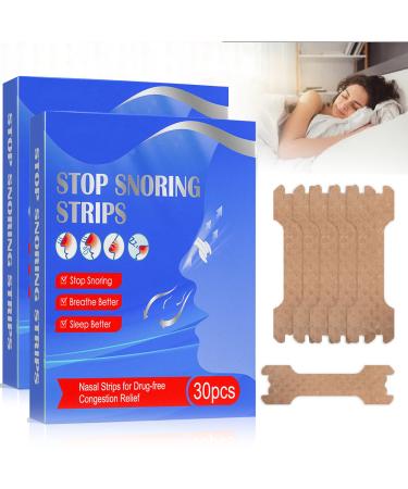 Nasal Strips Anti Snoring Devices 60 Pcs Nose Strips Provide The Effective Solution to Stop Snoring and Relieve Nasal Congestion