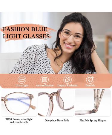 Buy Blue Light Blocking Glasses for Men & Women | Stylish Round Anti-Eyestrain Glasses for Gaming & Reading - Buy Online on GoSupps.com