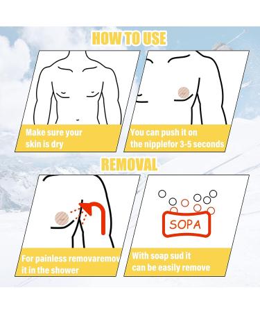 JenPen 400 Pcs Mens Nipple Covers Tape Pasties Patch Protector Sets - Anti Chafing Stickers for Runners - White and Nude - Disposable Adhesive Bandage for Sports and Gym - Buy Online on GoSupps.com