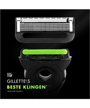 Gillette Labs Men's Wet Razor Set | Premium Razor with Cleaning Element + 5 Replacement Blades | Perfect Gift for Men - Buy Online on GoSupps.com