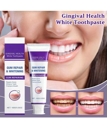 Whitening Toothpaste - 100g Safe Cleansing Toothpaste for Enamel Anti-Stain Whitening Toothpaste - Refreshing Safe for Enamel Gum Health - Buy Online on GoSupps.com