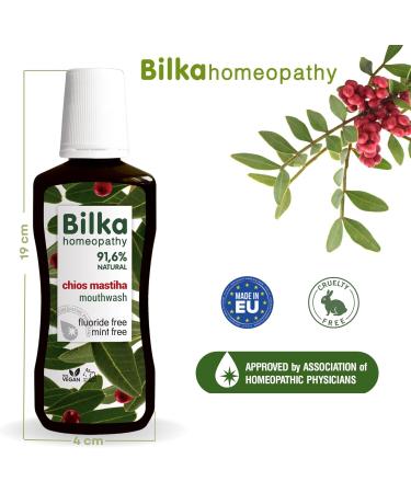 Bilka Homeopathy Chios Mastiha Mouthwash - Natural Gum Protection Plaque Reducing Fluoride & Menthol Free - 250ml - Buy Online on GoSupps.com