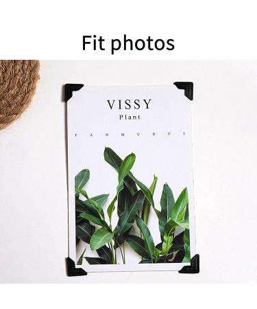 ZUER Self Adhesive Black Photo Mounting Corners - 120 Pcs for Scrapbooking, Photo Albums, Frames, Crafts - Buy Online on GoSupps.com