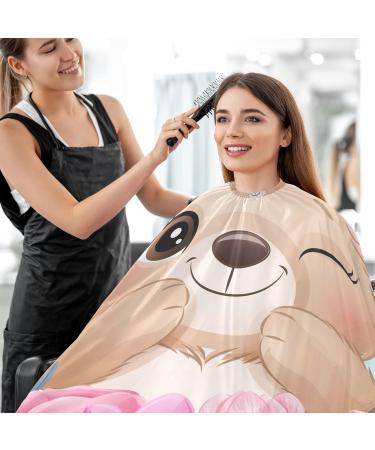Waterproof Barber Cape - Cute Floral Bear & Cheetah Haircut Bib for Men & Women | Unisex Hair Cutting Cape - Buy Online on GoSupps.com