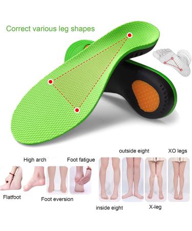 Alled Orthotic Insoles with Arch Support for Women Men - High Arch Inserts for Flat Feet & Plantar Fasciitis - Orthotics for Running & Walking - Size S (Men 7-8.5/Women 8-9.5) - Buy Online on GoSupps.com