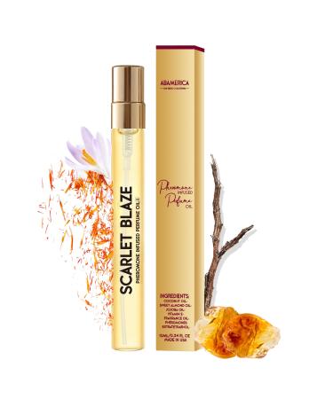 ABAMERICA Pheromones Perfume for Women The Original Pheromones Infused Perfume Oil Pheromone Cologne for Women 540 Fragrance for Women Made in USA Scarlet Blaze 540