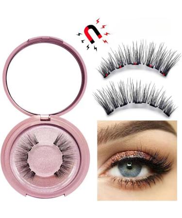 Magnetic Eyelashes Without Eyeliner Reusable Magnetic Lashes Kit Magnetic Eyelashes With Applicator 3D Magnetic Eyelash Partner Set Wispy Fluffy Magnetic Lashes No Glue or Liner Needed (2 Pairs) - Buy Online on GoSupps.com