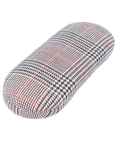 Beautiful ISLAY hard case with textile cover in a modern check pattern in beige