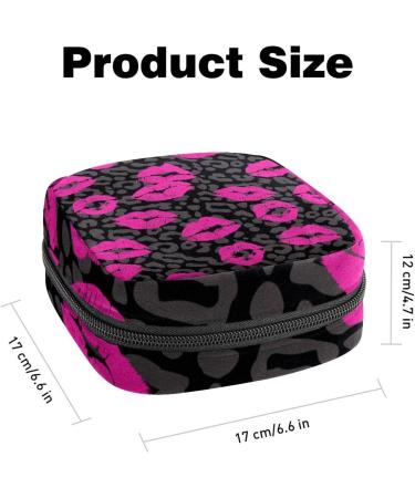 Lips Kiss Sanitary Napkin Storage Bag Feminine Menstrual Cup Pouches Nursing Pad Holder Tampon Bags Portable Period Bag for Women Teen Girls 1Pcs Multi-colored 1 - Buy Online on GoSupps.com