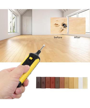 Floor Repair Wax Kit - Fix Scratches Cracks & Holes in Wood Floors | 11 Color Hard Wax Filler for Cabinets & Doors - Buy Online on GoSupps.com