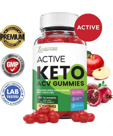 Active Keto ACV Gummies 1000MG with Pomegranate Juice, Beet Root & B12 | 60 Gummys - Buy Online on GoSupps.com