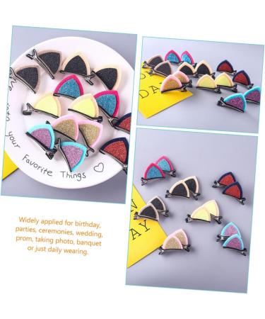 FRCOLOR Girls Hair Accessories cat ears hairpin cat ear hair pin cat ear hair barrettes animal ear hair clips metal toddler cat ears decor sequin trim delicate hair clip cat ear clip girl - Buy Online on GoSupps.com