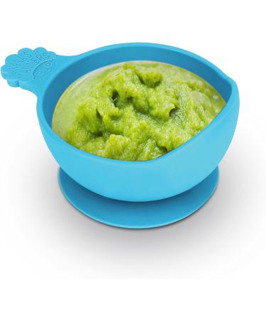Nana's Manners Stage 1 Suction Bowl Set for Baby | Soft Silicone Base | Weaning Bowls for Infant Kids | Blue - Buy Online on GoSupps.com