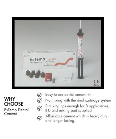 Buy ESTEMP Permanent Dental Cement for Caps Crowns Bridges Inlays Onlays Implants & Veneers - Fast International Shipping - Buy Online on GoSupps.com