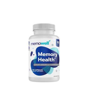 Memowell Brain Supplement - Advanced Memory Formula for Brain Health - 90 Capsules - Brain Booster Supplement for Memory Clarity Concentration - Memory Booster for Mind Focus - (30 Day Supply)