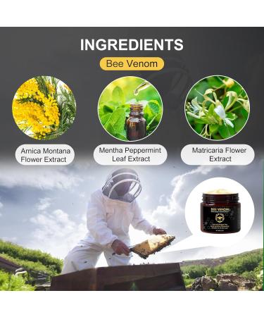Bee Venom Cream Bee Venom Skin Treatment Natural Bee Venom Repair Cream for All Skin Types - Buy Online on GoSupps.com