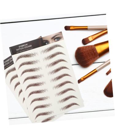 FOMIYES 54 Sheets Waterproof Eyebrow Stickers Make up Kit Eyebrow Transfer Sticker Temporary Brow Tattoos 3d - Buy Online on GoSupps.com