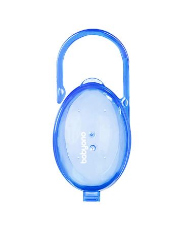 Baby pacifier portable travel case blue