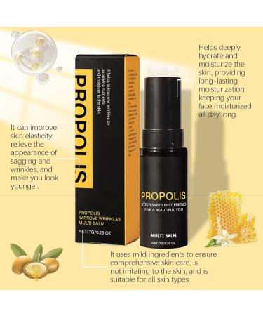 Propolis Face Balm Stick Anti-wrinkle Facial Multi Balm Stick Beeswax Moisturizing Stick Anti Aging Cream Stick with Propolis Firming Face Cream for Dry Skin for Face Lip Eye Neck & Body - Buy Online on GoSupps.com