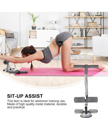 Besportble Portable Training Device: Voltage Foot Pedal Resistance Tapes & Abdominal Exercise Rope for Enhanced Fitness - Suction Cup Sit-Up Rod (Gray 55x25x3cm) - Buy Online on GoSupps.com