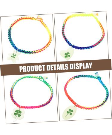 VALICLUD Green Bracelet 4pcs Bracelet Miss Resin Four Leaf Friendship Wrist Chain - Buy Online on GoSupps.com