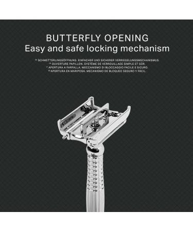 Amazon Men's Double Edge Classic Razor with 20 Blades - 1 Pack - Buy Online on GoSupps.com