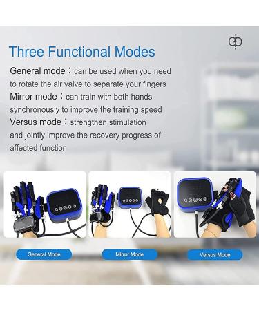 Rehabilitation Gloves Finger Orthoses Protector Exoskeleton Manual Training for Stroke Hemiplegia Hand Function Recovery Relief Finger Cramps Left Medium - Buy Online on GoSupps.com