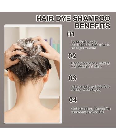 Nova Hair Dye Shampoo for Women and Men Nova Hair Instant Dye Shampoo Hair Dye Shampoo Men Hair Color Shampoo for Gray Hair (Light Brown) - Buy Online on GoSupps.com