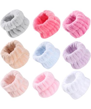 amangul 1Piece Wash Towel Wrist Wristbands Terry Scrunchies Plush Makeup Supply Terry Wristband Absorbent Wash Towel(Light Blue) - Buy Online on GoSupps.com