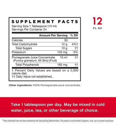 Jarrow Formulas PomeGreat Pomegranate Juice 12 fl oz - Antioxidant Powerhouse - Buy Online on GoSupps.com