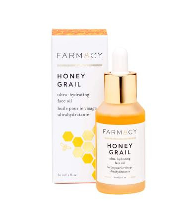 Farmacy Honey Grail Hydrating Face Oil Moisturizer for Dry Skin, Fine Lines & Wrinkles with Rosehip and Sea Buckthorn Oil 1 Fl Oz (Pack of 1)