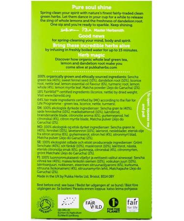 Pukka Clean Matcha Green 20 Bags 1 Box (20 Tea Bags) - Buy Online on GoSupps.com