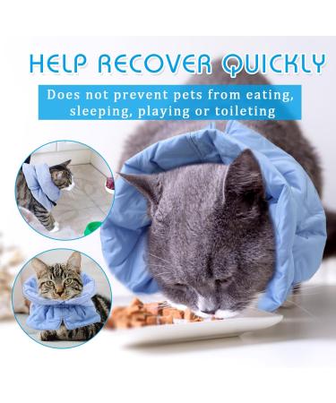 Cat Cone Collar Adjustable Cat Recovery Collar Lightweight Waterproof Protective Cat Collar Soft Pet Recovery Collar Prevent Dogs Cats From Licking Wounds (S) - Buy Online on GoSupps.com