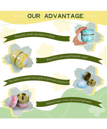 8-Piece Powder Puff Kit with Soft Puffs for Body, Face & Baby - Travel-friendly Cosmetic Powder Container Set - Buy Online on GoSupps.com