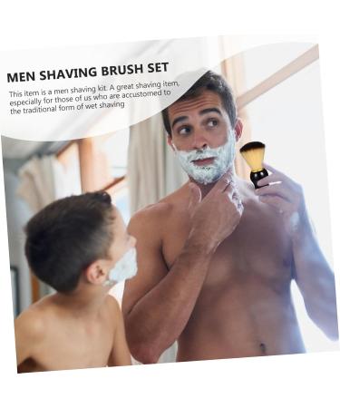 Minkissy Men's Shaving Razor Brush - Premium Beard Care Tool & Short Handle Shaving Soap Brush for Ultimate Grooming - Buy Online on GoSupps.com