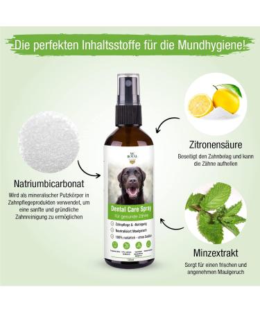 MC-Royal Dental Care Spray for Dogs & Cats - 100ml Teeth Cleaning Freshens Breath Reduces Tartar & Dental Care - Buy Online on GoSupps.com