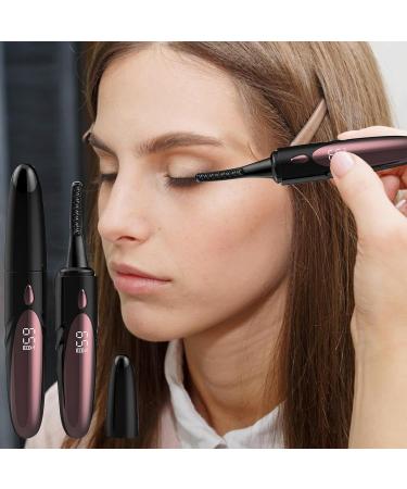 Electric Eyelash Curler Heated Electric Lash Curler with Comb 4 Temperature Settings Lash Curler Double-Sided Anti-Scald Eye Makeup Tools for Women Girls Black - Buy Online on GoSupps.com