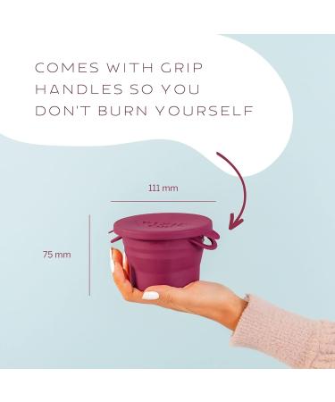 Menstrual Cup Sterilizer Wash Case - Foldable, Microwavable, Travel-Friendly - Public Restroom Cleaner Container 2.0 - Buy Online on GoSupps.com