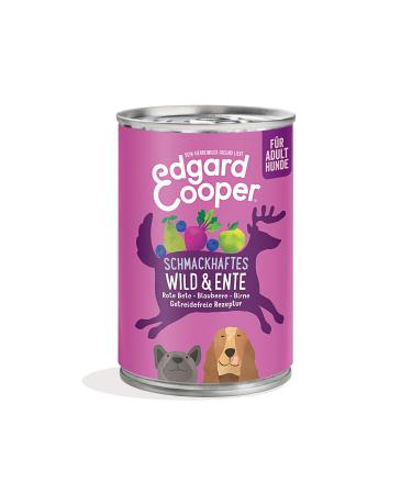 Edgard & Cooper wet feed for dogs (wild and duck 400g x 6) grain -free natural ingredients and fresh meat full of essential amino acids wild/duck 400 g (6 Pack) - Buy Online on GoSupps.com