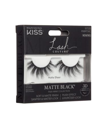 Kiss Lash Couture Matte Black Collection - Soft Faux Mink Eyelashes with Flexi Band & Glue | International Shipping - Buy Online on GoSupps.com
