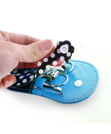 Spove Polka Dot Flip Flop Manicure Kit Set - Pack of 6 Blue | Personal Care - Buy Online on GoSupps.com