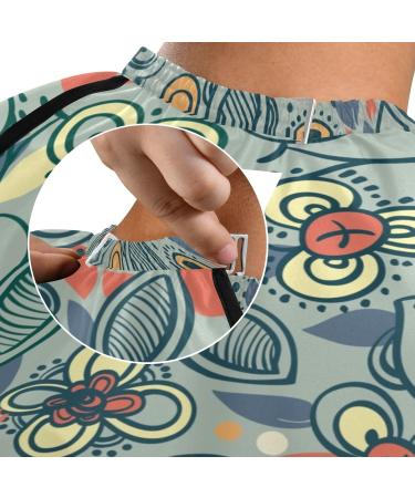 Waterproof Barber Cape - Vintage Flower & Cheetah Haircut Bib for Men & Women | Premium Hair Cutting Capes - Buy Online on GoSupps.com
