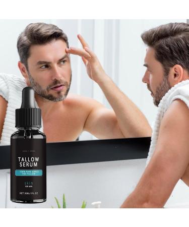 Tallow Face Moisturizer | Wrinkles Defense Tallow Face Wash Tallow Night Serums and Cream | Skin Care Moisturizer for Men Diminish Fine Lines and Wrinkles 30ML - Buy Online on GoSupps.com