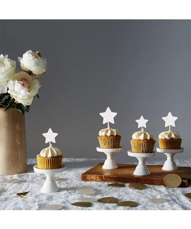 30 PCS Little Star Cupcake Toppers Glitter Twinkle Star Cupcake Picks Wedding Engagement Baby Shower Birthday Party Cake Decorations Supplies Mixed Size Silver A Silver - Buy Online on GoSupps.com