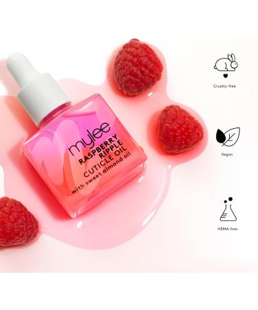 Huile pour Cuticules Raspberry Ripple 10 ml de Mylee Formule biphas e nourrissante base d huiles d amande douce de macadamia et de jojoba Hydrate et r pare les ongles V gan et sans cruaut  - Buy Online on GoSupps.com