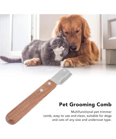 Dog Professional Stripping Knife Stripping Knives Tool Hand Stripping Knife for Border Terrier Pet Grooming Tool Coat King Rake Pet Undercoat Rake for Dogs and Cats - Buy Online on GoSupps.com