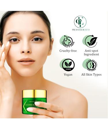 Professor Eco Lychee Superfood Hyaluronic Eye Gel 2oz - Firms Eye Bags, Rejuvenates & Hydrates Skin - Buy Online on GoSupps.com
